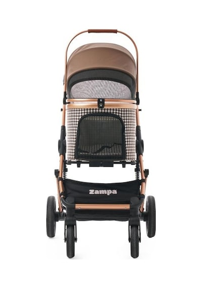 Zampa Vector Kedi & Köpek Arabası Kahverengi - 20 Kg Taşıma Kapasiteli Premium Puset