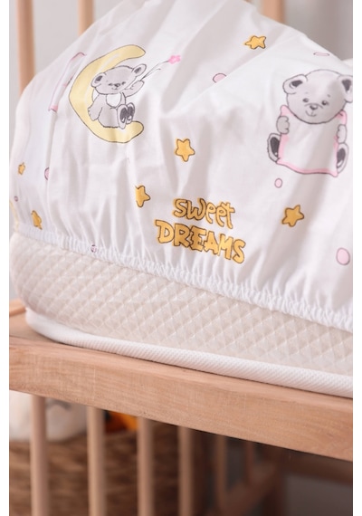 Baby %100 Pamuk Dream Sweet Bebek Nevresim Takımı - Pembe