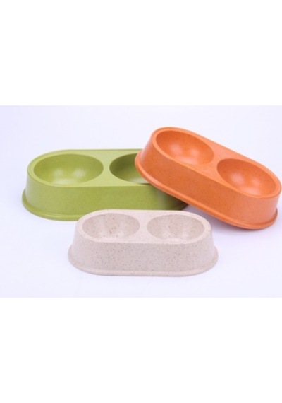 Bobo Bamboo BO-3031Z İkili Köpek Mama ve Su Kabı 2 x 440 ML