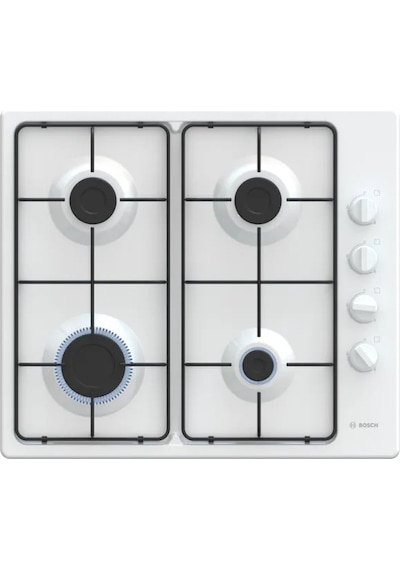 Bosch PBP6C2K80O 60 CM Gazlı Ocak Beyaz