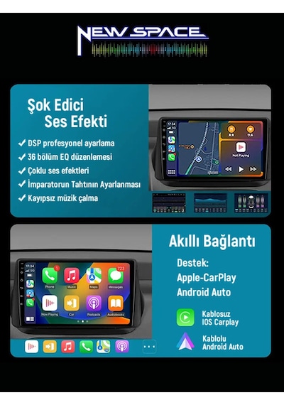 Fiat Fiorino Android 2gb Ram 32gb Rom Carplay Navigasyon Multimedya