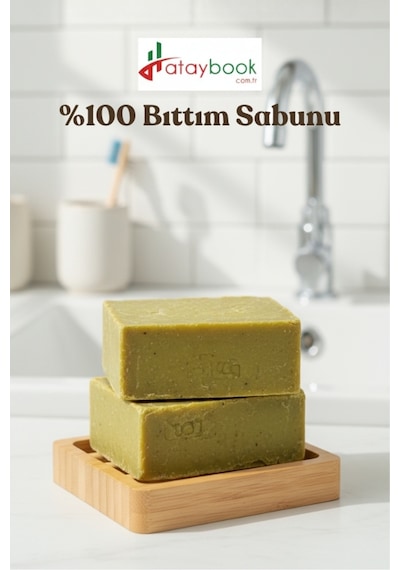 Siirt %100 Bıttım Sabunu 2 Adet El Yapımı Menengiç 300gram Doğal