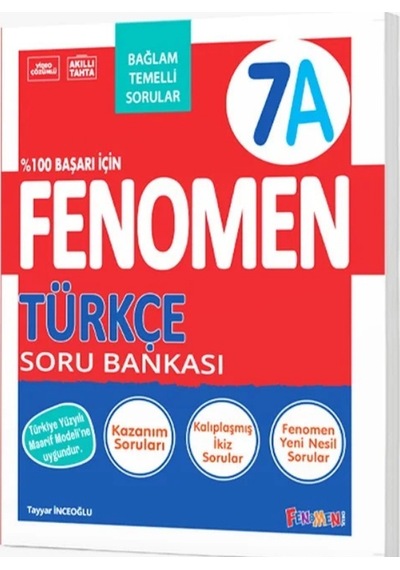 2027 7.sınıf Türkçe A Kolay Orta Seviye %100 Marif Yeni Müfredat Soru Bankası Yeni Ürün
