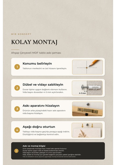 Beyaz Çerçeveli Ivory Meadow Peony 3 Lü Ahşap Çerçeveli Mdf Tablo Seti Şakayık, Lavanta Ve Papatya Kuru Çiçek Temalı Kabartma Görünümlü Renk: Beyaz