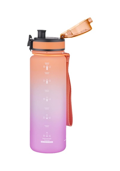 Fiftyfifty 500ml Çift Renk Softtouch Ff Collection Tritan Su Matarası Turuncu-mor Diğer