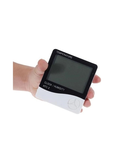 Ergonomik Lcd Ekranlı Alarmlı Nem Ölçer Ve Termometre