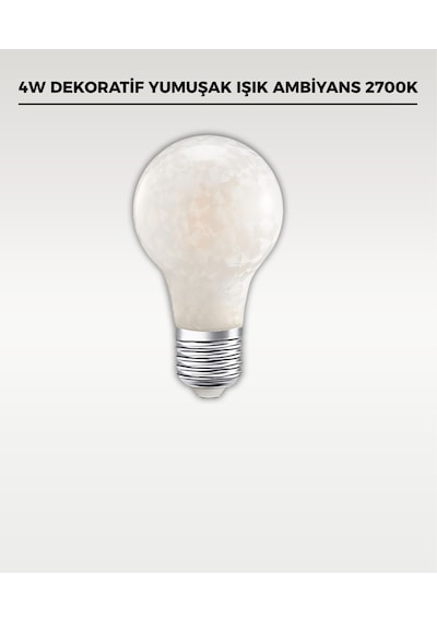 4w Soft Işık Led Ampul Dekoratif Yumuşak Işık Ambiyans 2700k 1 Adet