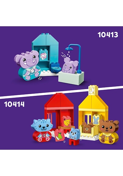 LEGO® DUPLO® İlk Günlük Rutinlerim: Yemek ve Uyku Zamanı 10414 1½+ Eğitici Oyuncak Yapım Seti - 28 Parça