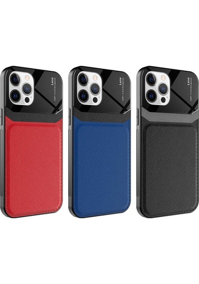 Apple Uyumlu iPhone 12 Pro Max Kilif ?Deri Görünümlü Emiks Kapak 498705184
