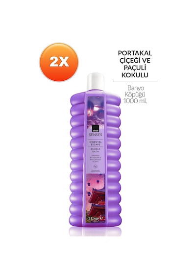 Senses Oriental Escape Portakal Çiçeği Ve Paçuli Kokulu Banyo Köpüğü 1 Lt İkili Set Fresh
