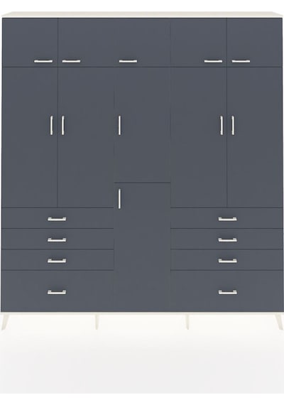 Arges Dolap 8 Raflı 8 Çekmeceli 3 Askılı 220x30x243 Aytaşı-antrasit/antrasit Antrasıt/antrasıt Arges Dolap 8 Raflı 8 Çekmeceli 3 Askılı 220x30x243 Aytaşı-antrasit/antrasit Antrasıt/antrasıt