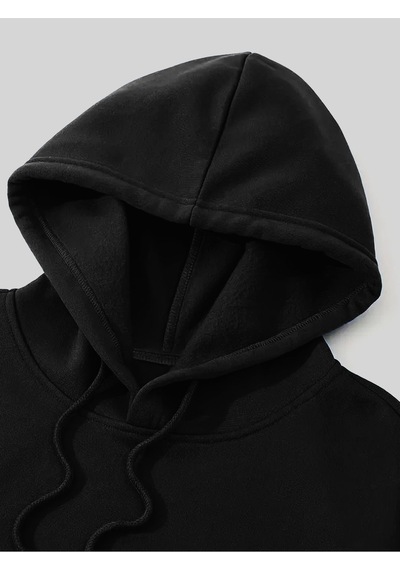 Uyguntarz Unisex Boston Baskılı Oversize Sweatshirt siyah