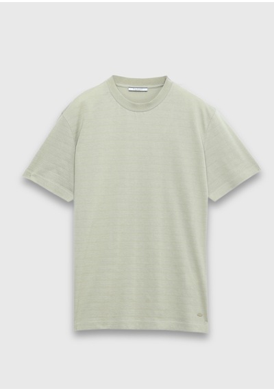 Ramsey Açık Yeşil Jakarlı %100 Pamuk T-shirt açık Yeşil light Green