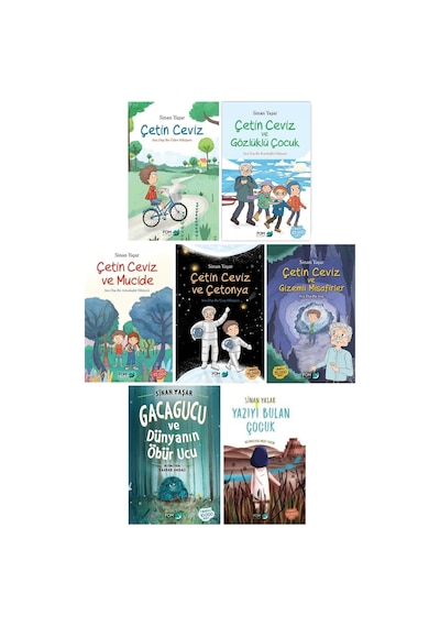 Sinan Yaşar 7 Kitap Set - Çetin Ceviz Serisi - Gacagucu - Yazıyı Bulan Çocuk