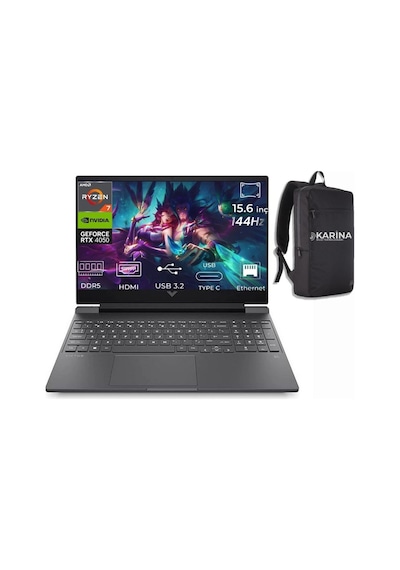 Hp Victus B9km3ea-00 R7- 8845hs 0 24 GB 1 TB RTX4050 6 GB Dos 15.6" FHD Dizüstü Bilgisayar