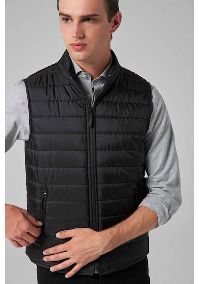 D's Damat Regular Fit Siyah Dik Yaka Elyaf Dolgulu Mevsimlik Fermuarlı Yelek Mont 7HF07ORT42611 D's Damat Regular Fit Siyah Dik Yaka Elyaf Dolgulu Mevsimlik Fermuarlı Yelek Mont 7HF07ORT42611
