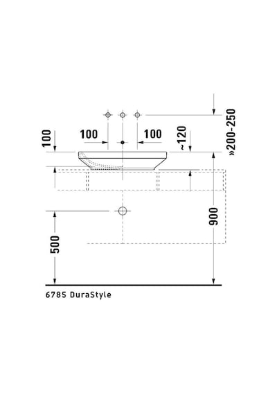 Duravit - Durastyle Çanak Lavabo Beyaz 60 Cm - 0349600000- Beyaz