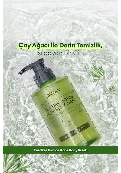 Kundal Tea Treebiotics Acne Akneye Eğilimli Ciltler İçin Vücut Yıkama Jeli 500 ML