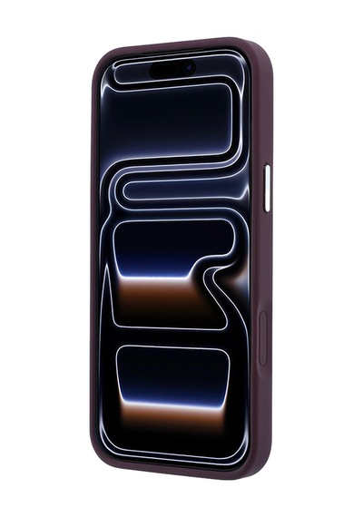 Apple iPhone Uyumlu 18 Pro Max Kılıf Karl Lagerfeld Lisanslı M-safeli K&c Metal Logolu Pu 360 Standlı Kapak Bordo