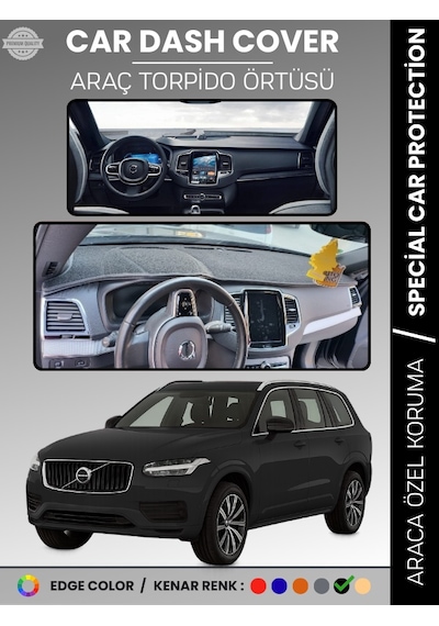 Volvo Xc90 Torpido Örtüsü 2015-2024 Torpido Örtüsü Panel Halısı Torpido Koruma Tam Uyum Uv Koruma - 880 Stiloto
