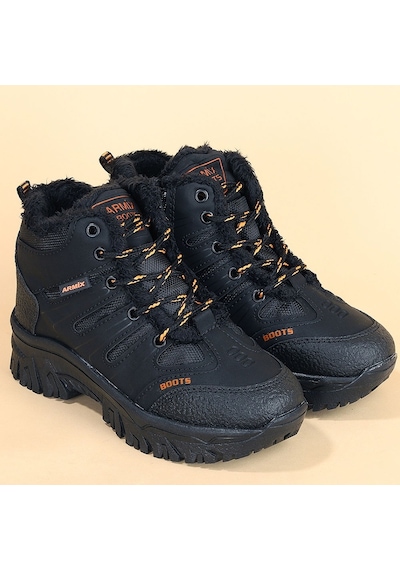 23 Outdoor Çocuk Bot Ayakkabı İçi Kürklü 26-35 Siyah