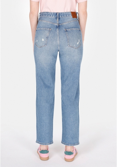 Colin's Colins 884 Lauren Straight Fit Yüksel Bel Düz Paça Kadın Mavi Jean Pantolon Cl1072260 Cl1072260 Q1.v1 Dn43939 Denim