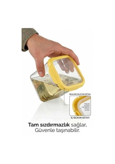 3'lü Set Loxo Sızdırmaz Saklama Kabı 700-1000-1500 Ml Yeşil Diğer