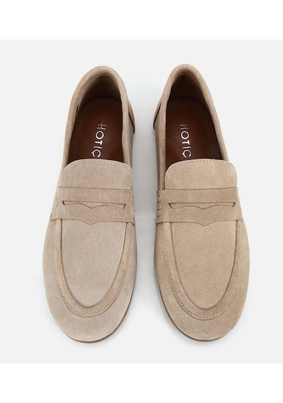 Hotiç Kadın Süet Deri Bej Yumuşak Dokulu Klasik Loafer 01ayh322270a310 01ayh322270a310