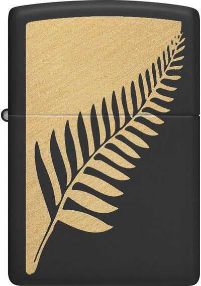Zippo Palm Leaf - Palmiye Yaprağı Dizayn Çakmak Siyah