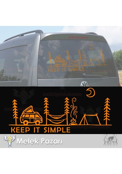 Yazı Tercihli Kamp, Karavan, Off Road Sticker