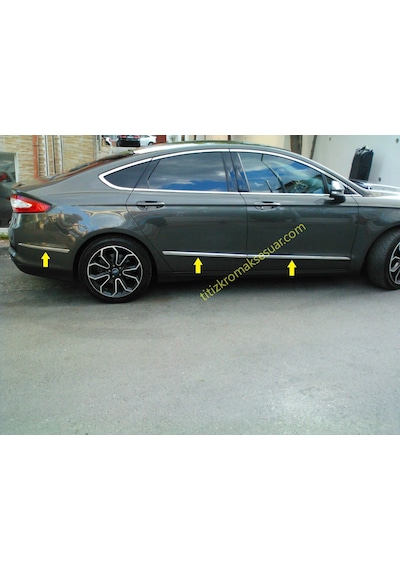 Ford Mondeo 2015-2019 Krom Yan Kapı Çıtası Aksesuarı 6 Parça