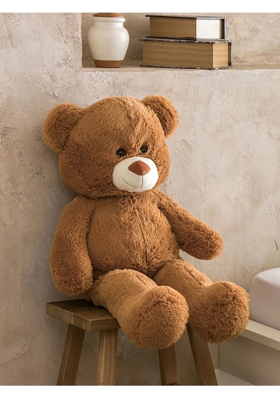 45 Cm Kahverengi Pelüş Oyuncak Ayı Büyük Boy Yumuşak Ayıcık Ce Sertifikalı Uyku Arkadaşı
