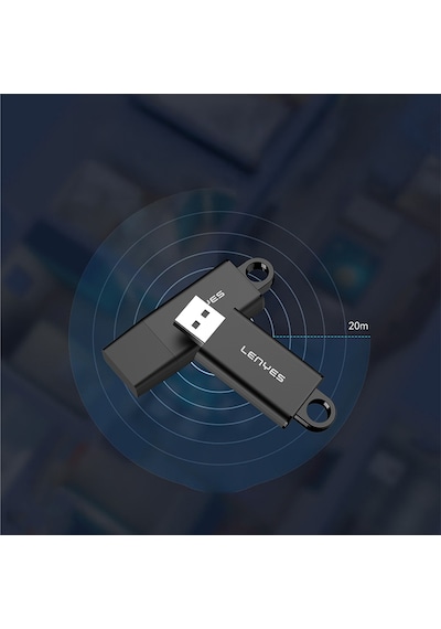 Lenyes Lr201 Usb Bluetooth 5.1 Wireless Transmitter Adaptör Siyah