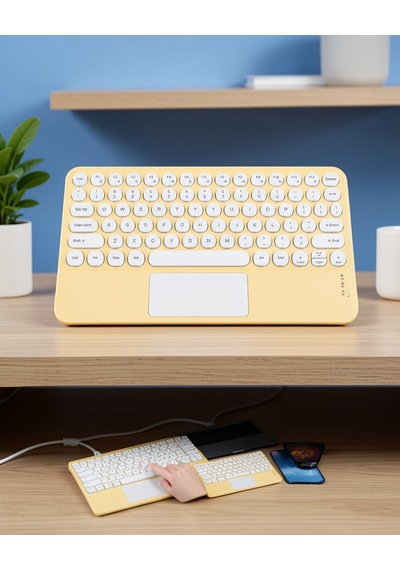 Kablosuz Bluetooth Klavye Touchpad Ucztouchpad2-1
