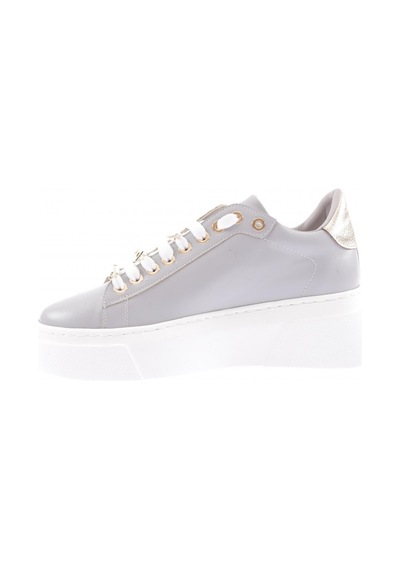 Dgn Es862 Kadin Kalin Taban Aksesuarli Sneakers Ayakkabi Gri