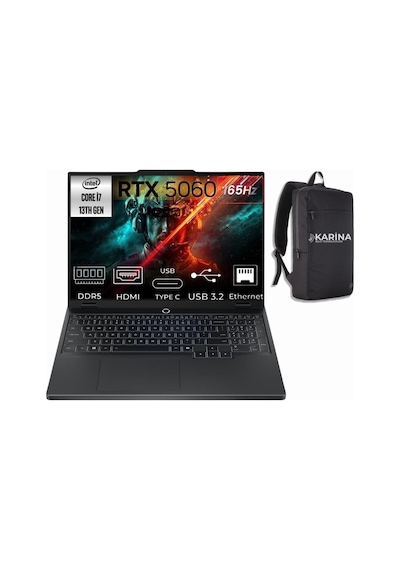 Lenovo Legion 5 15IAX10 83LY00AXTR-36 32 GB 1 TB SSD RTX5060 15.3" W11P Dizüstü Bilgisayar