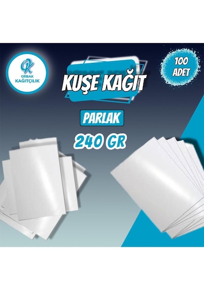 Kaliteli A4 Parlak Kuşe Kağıdı Dijital Baskı,sertifika Ve Fotoğraf Kağıdı 240gr 100 Adet 1,49 Kg