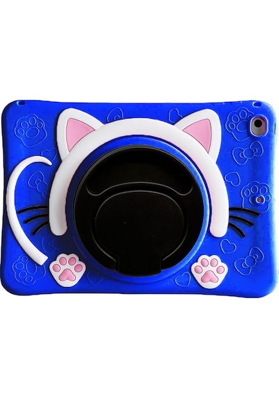 Apple Uyumlu   iPad  7. Nesil 10.2" Kılıf Cute Dolls Standlı Eğlenceli 3d Karekterli Çocuk Kılıfı A2197 A2198 A2200 Kılıf