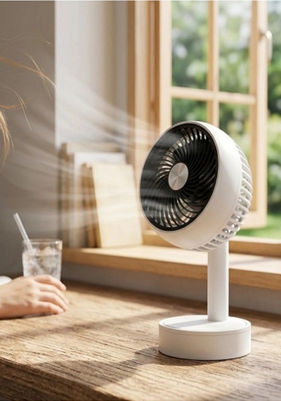 Glr Taşınabilir Mini Usb Fan, Masa Üstü Ve Taşınabilir Mini Fan 90 Derece Hareketli Başlık Beyaz