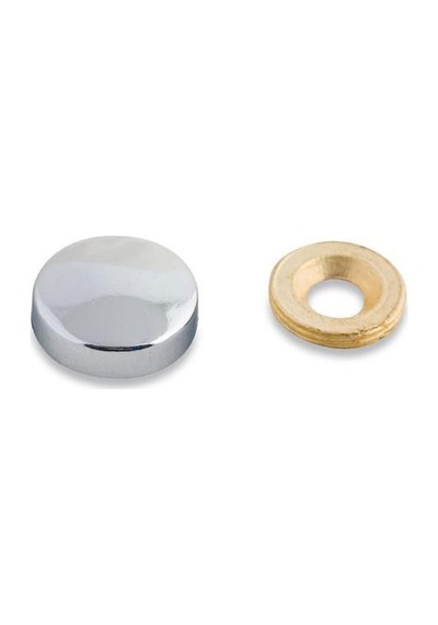 Dekoratif Vida Kapağı Parlak Krom 25mm - 10 Adet 15 MM