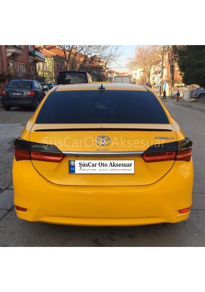 Toyota Corolla Uyumlu 2013-2018 Sedan Bagaj Üstü Spoiler Piano Black