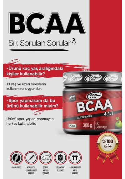 Bcaa 300 Gr / L-carnıtine 1000 Gr Yeşil Elma
