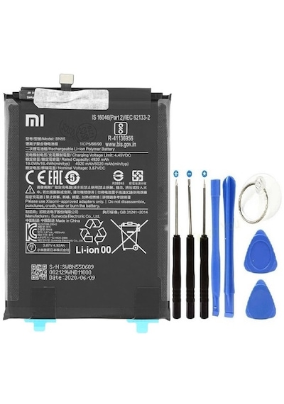 Xiaomi Redmi Note 9s Pil Batarya + Tamir Seti Bn55 5020 Mah
