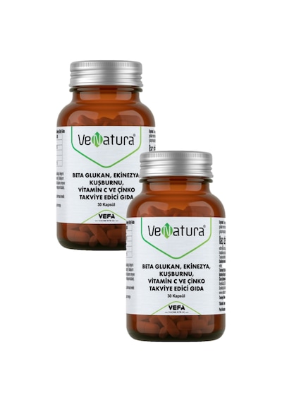 Venatura Beta Glukan. Ekinezya.Vitamin C. Çinko 30 Kapsül 2 Adet