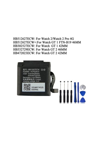 Huawei Watch Gt1 46 Mm-gt1 42mm - Gt2 46mm - Gt2 42 Mm - Watch1-watch2 Pro Uyumlu Akıllı Saat Bataryası Pili+ Tamir Set Senalstore