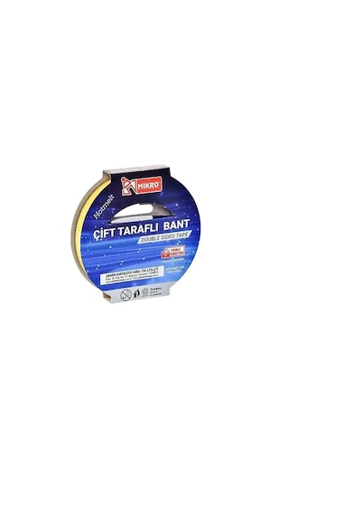 Mikro 18mm X 25mt Çift Taraflı Bant