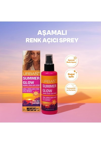 Summer Glow Aşamalı Renk Açıcı Saç Spreyi 150 Ml- Vegan Diğer