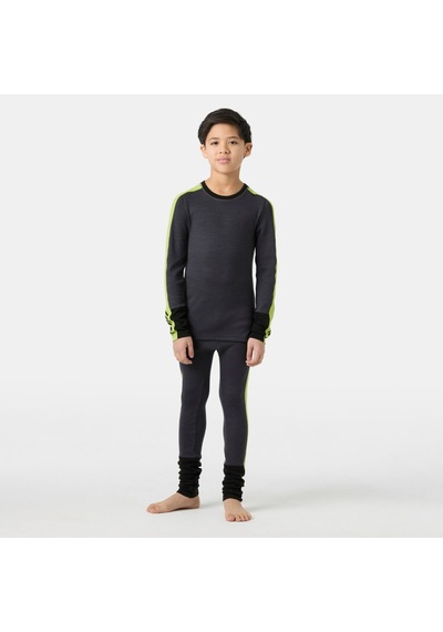 Helly Hansen Jr Lıfa Merıno Mıdweıght Termal İçlik Takım Gri