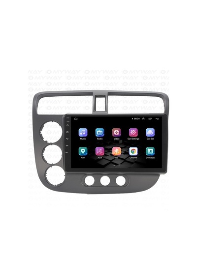 Celali Tuning Honda Civic V-tech 2002-2006 Android 12 Carplay Navigasyon Multimedya - 4gb Ram 64gb Hdd