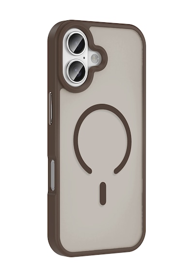 Apple Uyumlu iPhone 17 Kılıf M-safe Şarj Özellikli Mat Arka Yüzey Zore Sio Kapak Gri